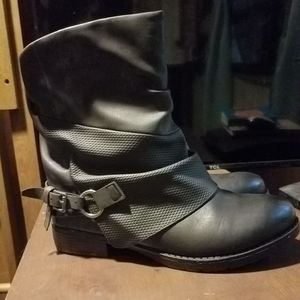 Black ankle boots